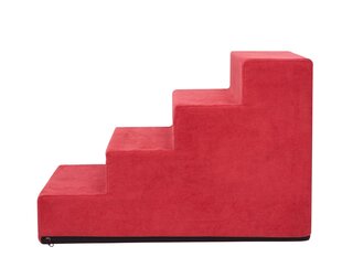 Hobbydog лестница Savoy 4, красная, 60x40x40 см цена и информация | Лежаки, домики | 220.lv