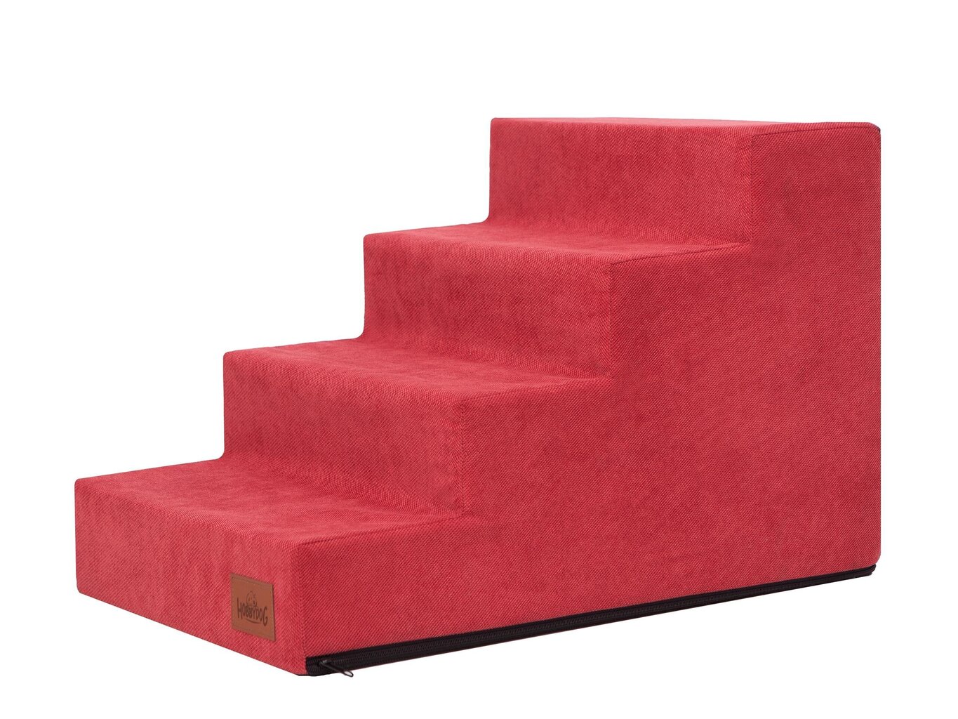 Hobbydog kāpnes Savoy 4, sarkanas, 60x40x40 cm cena un informācija | Suņu gultas, spilveni, būdas | 220.lv