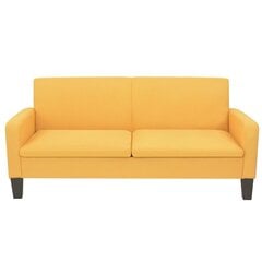 Двухместный диван, 180x65x76, желтый цена и информация | Диваны | 220.lv