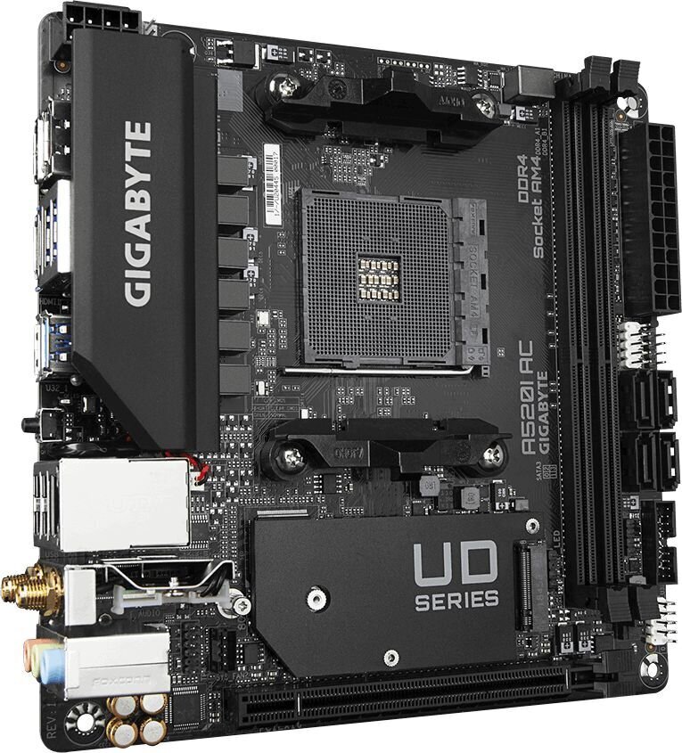 Gigabyte A520I AC. cena un informācija | Mātesplates | 220.lv