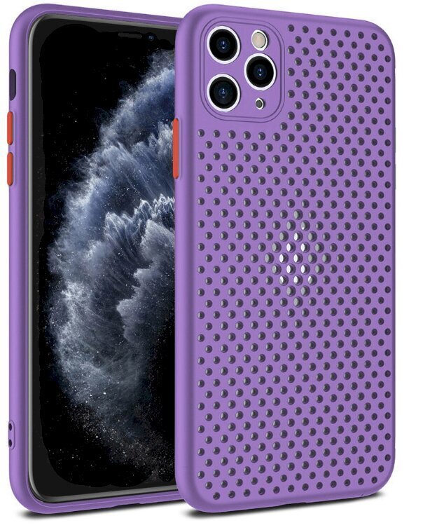 Fusion Breathe Case Silikona Aizsargapvalks Priekš Apple iPhone 7 / 8 / SE 2020 Violets cena un informācija | Telefonu vāciņi, maciņi | 220.lv