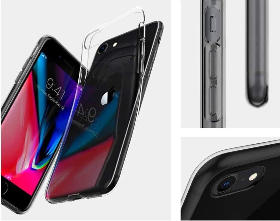 Fusion Ultra Back Case 0.3 mm Izturīgs Silikona Aizsargapvalks Priekš Apple iPhone SE 2020 Caurspīdīgs cena un informācija | Telefonu vāciņi, maciņi | 220.lv