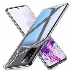 Прочный силиконовый чехол Fusion Ultra Back Case 0.3 mm для Samsung G988 Galaxy S20 Ultra, прозрачный цена и информация | Чехлы для телефонов | 220.lv