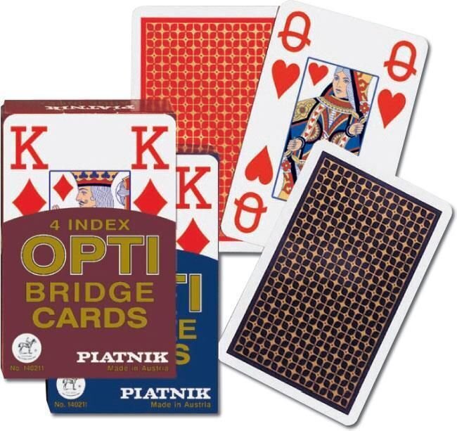 Bridža kārtis Opti cena un informācija | Azartspēles, pokers | 220.lv