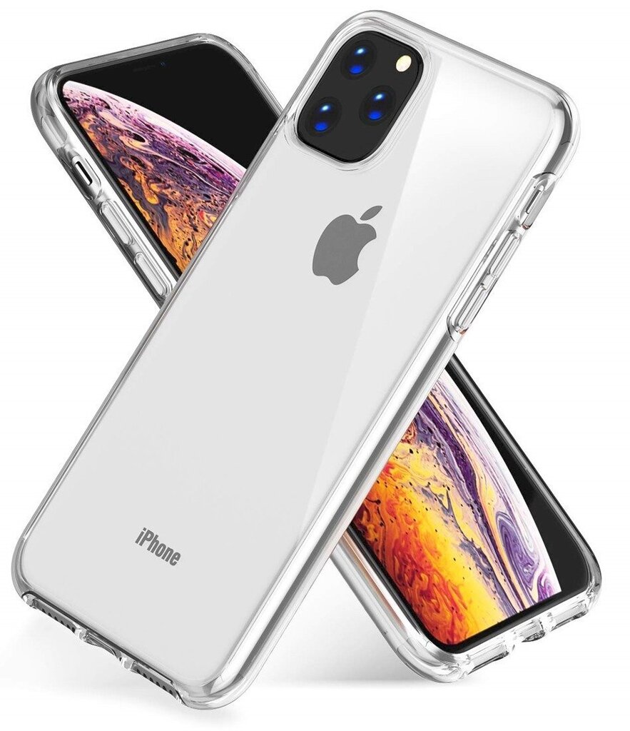 Fusion Ultra Back Case 1 mm Izturīgs Silikona Aizsargapvalks Priekš Apple iPhone 11 Pro Max Caurspīdīgs цена и информация | Telefonu vāciņi, maciņi | 220.lv