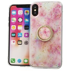 Fusion Marble Ring Back Case Silikona Aizsargapvalks Priekš Apple iPhone 11 Pro Rozā cena un informācija | Telefonu vāciņi, maciņi | 220.lv