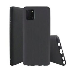 Fusion Soft Matte Back Case Silikona Aizsargapvalks Priekš Samsung N770 Galaxy Note 10 Lite Melns cena un informācija | Telefonu vāciņi, maciņi | 220.lv