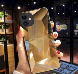 Fusion Diamond Stone Back Case Silikona Aizsargapvalks Priekš Apple iPhone 11 Pro Zeltains cena un informācija | Telefonu vāciņi, maciņi | 220.lv