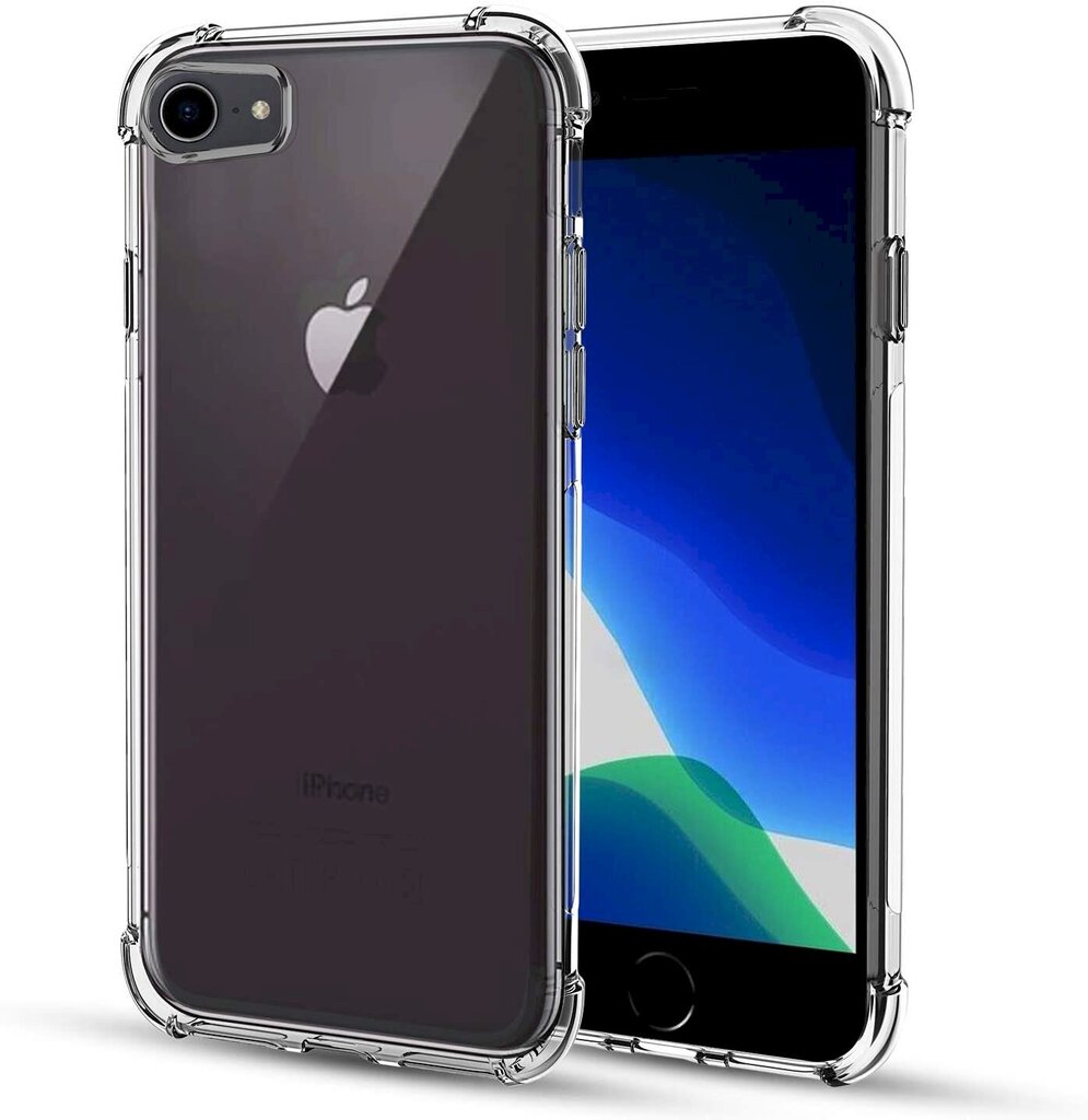 Fusion Anti Shock 0.5 mm Silikona Aizsargapvalks Priekš Apple iPhone 7 / 8 / SE 2020 Caurspīdīgs cena un informācija | Telefonu vāciņi, maciņi | 220.lv