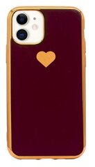 Силиконовый чехол Fusion Heart Case для Apple iPhone 11 Pro Max, красный цена и информация | Чехлы для телефонов | 220.lv