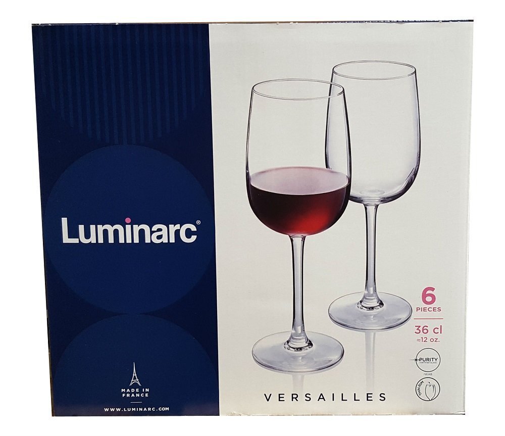 Luminarc vīna glāzes 360 ml, 6 gab cena un informācija | Glāzes, krūzes, karafes | 220.lv