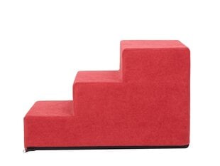 Hobbydog лестница Savoy 3, красная, 50x30x30 см цена и информация | Лежаки, домики | 220.lv