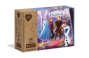 Puzle komplekts Clementoni Ledus sirds 2 (Frozen 2), 3x48 d. cena un informācija | Puzles, 3D puzles | 220.lv