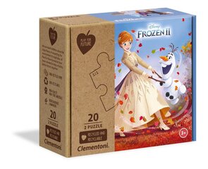 Puzle komplekts Clementoni Play For Future Ledus sirds 2 (Frozen 2), 2 x 20 d. cena un informācija | Puzles, 3D puzles | 220.lv