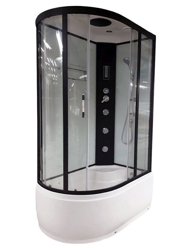 Masāžas dušas kabīne VENTO MILANO 80x120x220cm, labais izpildījums cena un informācija | Hidromasāžas dušas kabīnes | 220.lv