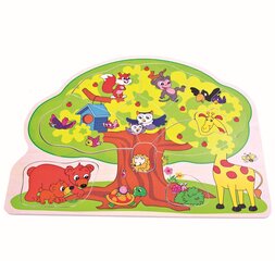 Koka puzle Bino Savvaļas dzīvnieki cena un informācija | Bino Rotaļlietas, bērnu preces | 220.lv
