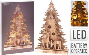 Gaismas Ziemassvētku 3D dekorācija, 16 LED, 38,5 cm cena un informācija | Ziemassvētku dekorācijas | 220.lv