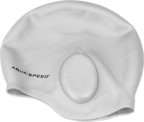 Peldcepure Aqua Speed Ear Cap, pelēka cena un informācija | Peldcepures | 220.lv