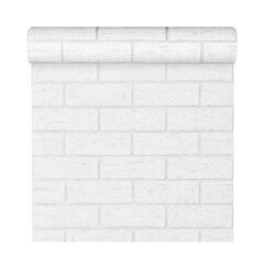 Обои 3D Bricks White 58407 цена и информация | Обои | 220.lv