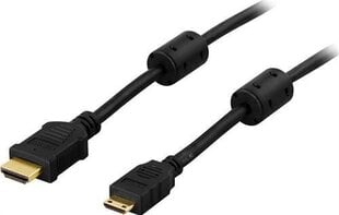 DELTACO HDMI-1056, кабель HDMI, HDMI типа А - Mini HDMI, 5м цена и информация | Кабели и провода | 220.lv