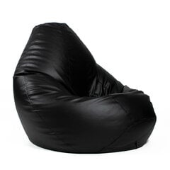 Кресло-мешок XXL SMART из искусственной кожи - черный цена и информация | Кресла-мешки и пуфы | 220.lv