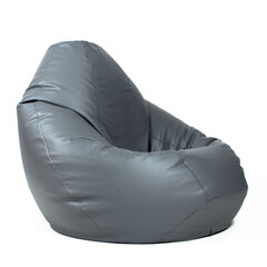 Кресло-мешок XXL SMART из искусственной кожи - серый цена и информация | Кресла-мешки и пуфы | 220.lv