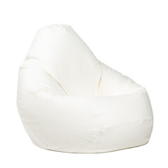 Кресло-мешок XL SMART из искусственной кожи - белый цена и информация | Кресла-мешки и пуфы | 220.lv