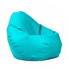 Кресло-мешок XL SMART из искусственной кожи - бирюзовый цена и информация | Кресла-мешки и пуфы | 220.lv