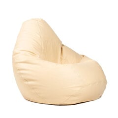 Кресло-мешок L SMART для детей из искусственной кожи - бежевый цена и информация | Кресла-мешки и пуфы | 220.lv