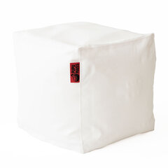 Пуф CUBE SMART из искусственной кожи - белый (40х40х40 см) цена и информация | Кресла-мешки и пуфы | 220.lv