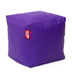 Пуф CUBE SMART из искусственной кожи - пурпурный (40х40х40 см) цена и информация | Кресла-мешки и пуфы | 220.lv