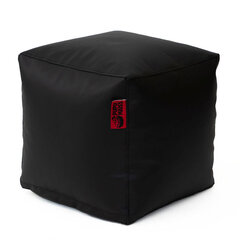 Пуф CUBE SMART из искусственной кожи - черный (40х40х40 см) цена и информация | Кресла-мешки и пуфы | 220.lv