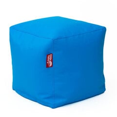 Пуф CUBE SMART из искусственной кожи - синий (40х40х40 см) цена и информация | Кресла-мешки и пуфы | 220.lv