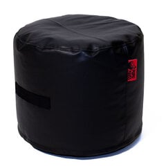 Пуф POP SMART из искусственной кожи - черный (35х45 см) цена и информация | Кресла-мешки и пуфы | 220.lv
