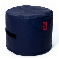 Пуф POP SMART из искусственной кожи - темно-синий (35х45 см) цена и информация | Кресла-мешки и пуфы | 220.lv