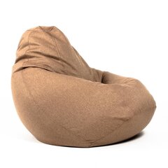 Кресло-мешок XL COZY из мебельной ткани - Латте цена и информация | Кресла-мешки и пуфы | 220.lv