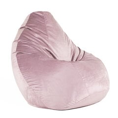 Кресло-мешок XL TREND из велюровой ткани - розовый цена и информация | Кресла-мешки и пуфы | 220.lv