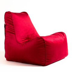 Кресло-мешок SOUL TREND из велюровой ткани - красный цена и информация | Кресла-мешки и пуфы | 220.lv
