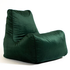 Кресло-мешок SOUL TREND из велюровой ткани - зеленый цена и информация | Кресла-мешки и пуфы | 220.lv