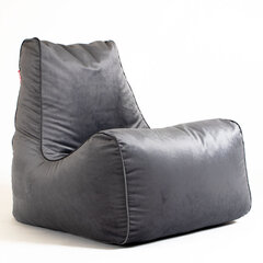 Кресло-мешок SOUL TREND из велюровой ткани - серый цена и информация | Кресла-мешки и пуфы | 220.lv