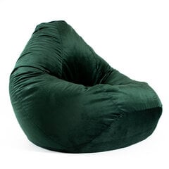 Кресло-мешок XXL TREND из велюровой ткани - зеленый цена и информация | Кресла-мешки и пуфы | 220.lv