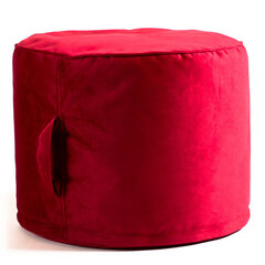 Пуф POP TREND из велюровой ткани - красный (35х45 см) цена и информация | Кресла-мешки и пуфы | 220.lv