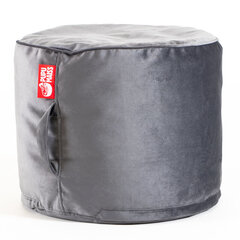 Пуф POP TREND из велюровой ткани - серый (35х45 см) цена и информация | Кресла-мешки и пуфы | 220.lv