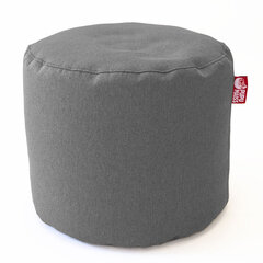 Пуф POP COZY из искусственной кожи - серый (35х45 см) цена и информация | Кресла-мешки и пуфы | 220.lv