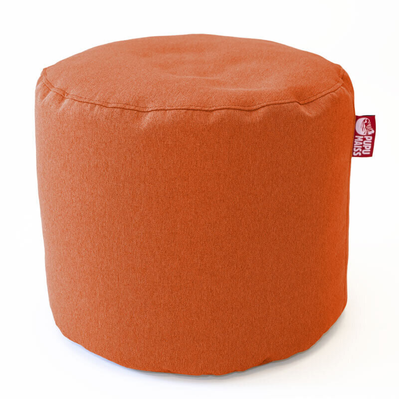 Pufs POP COZY no mēbeļu auduma 35*45 cm - Oranžs cena un informācija | Sēžammaisi, pufi | 220.lv