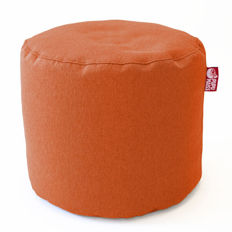 Pufs POP COZY no mēbeļu auduma 35*45 cm - Oranžs цена и информация | Sēžammaisi, pufi | 220.lv