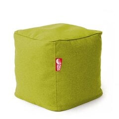 Пуф CUBE COZY из искусственной кожи - зеленый (35х45 см) цена и информация | Кресла-мешки и пуфы | 220.lv