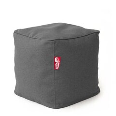 Пуф CUBE COZY из искусственной кожи - черный (35х45 см) цена и информация | Кресла-мешки и пуфы | 220.lv