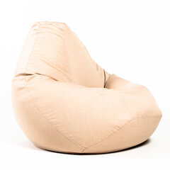 Кресло-мешок L COZY для детей из искусственной кожи - бежевый цена и информация | Кресла-мешки и пуфы | 220.lv