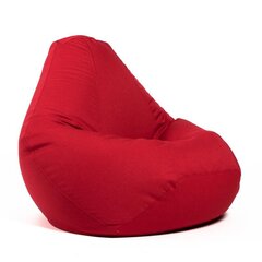 Кресло-мешок L COZY для детей из искусственной кожи - красный цена и информация | Кресла-мешки и пуфы | 220.lv